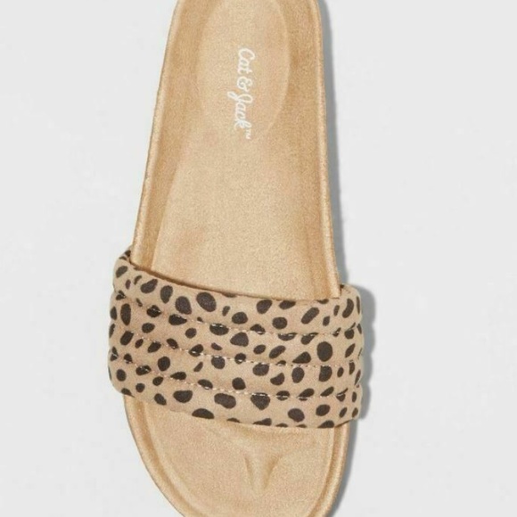Cat & Jack‎ Leopard Tan Selma Girls Sandals NWT - Picture 3 of 5